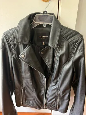 Celebrity Pink Leather Jacket  thumbnail 2