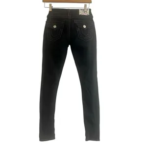 ✨True Religion Legging Sz 25 Black Jeans in Super Toxcont✨ thumbnail 4