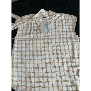POLISHED PROFESSIONAL | Ann Taylor Bow Neck Windowpane Blouse S thumbnail 8