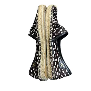 Tory Burch Shoes‎ Womens Size 6 Brown Fur Espadrille Flats Animal Print Casual thumbnail 8