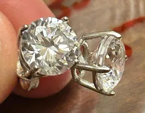 925 sterling silver earring 2.39g h75 stud thumbnail 1