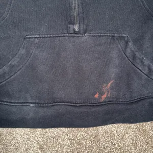 Lululemon Scuba Oversized‎ Half-Zip Hoodie Women XS/S Black Fair Stained LW3DM4S thumbnail 2