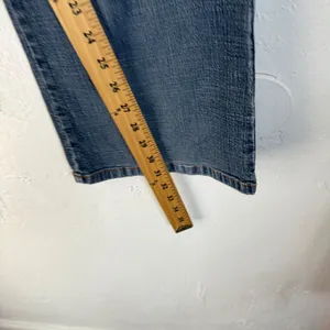 Tyte The Worlds Coolest Jeans Y2k Size 9‎ Blue Bootcut Distressed Flare Denim thumbnail 9