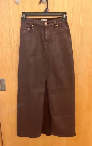 Anthropologie Pilcro Denim Maxi Skirt thumbnail 1