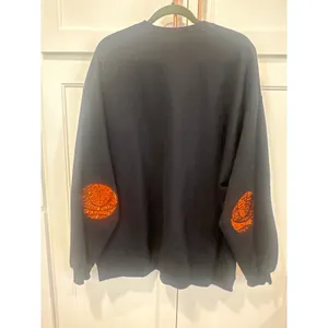 Game Day Pearl Rhinestone Sweatshirt Basketball Sequin sports game Black 2XL EUC thumbnail 6