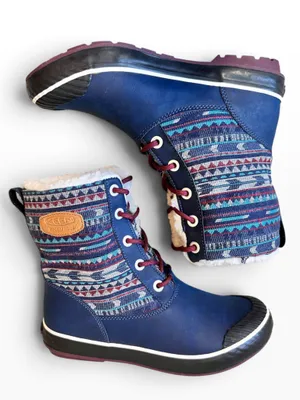 Keen Elsa Dress Blues Sherpa Lined Waterproof Winter Boots thumbnail 4