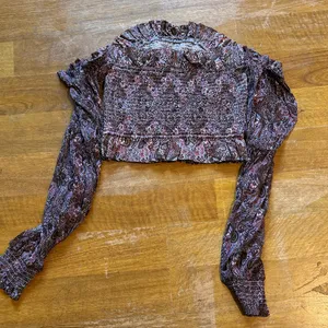 Anthropologie Brown Paisley Smocked Top thumbnail 3