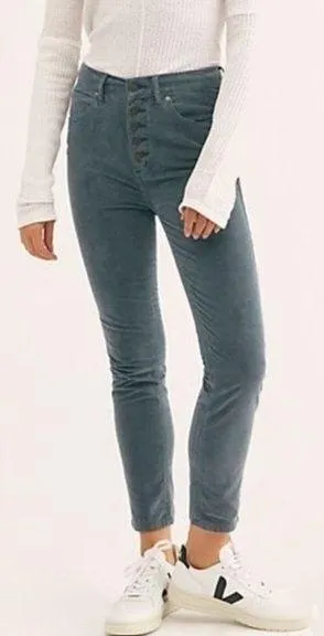 We the Free Sun Chaser Cord Skinny Pants in Morning Wave thumbnail 1