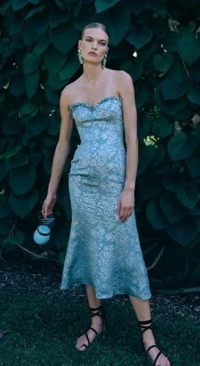 Markarian Odelina Brocade Midi Dress NWT thumbnail 1