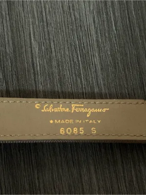 Authentic Salvatore Ferragamo Beige Vara Bow Ribbon Belt thumbnail 5