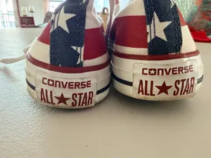 VINTAGE: Converse | Chuck Taylor All-Star high tops, Stars & Stripes. Size: 4.5/Men, 6.5/Women thumbnail 6