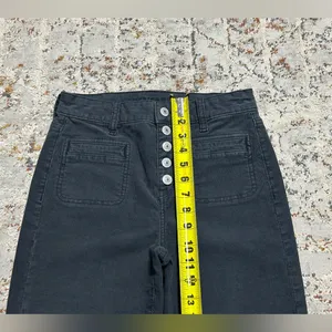 AMERICAN EAGLE High rise Flare corduroy jeans size 2 dark gray thumbnail 7
