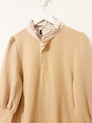 Pomander Place By Tuckernuck Charlotte French Terry Dress Beige Tan Size Medium thumbnail 3