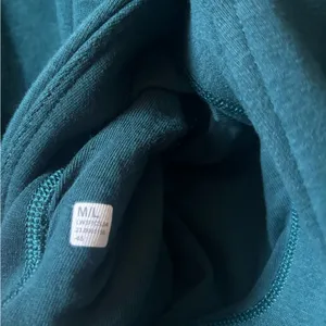 Lululemon Womens Oversized Thick Fleece Half-Zip Teal Green Pullover M/L Run thumbnail 3