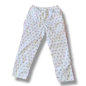 Sleepy Jones Women's Pajama‎ Set Size S Deer Print White Red Trim Sleepwear thumbnail 6