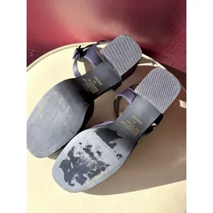 Unlisted Navy Blue Satin Block Heel‎ Sandals Strap Platform U47253 Size 10 thumbnail 9