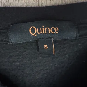 Quince SuperSoft Fleece Crew Black Raglan Sweatshirt Womens Small thumbnail 3