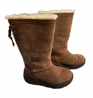 UGG Australia Womens Klarissa Boots 1003288‎ Chestnut Waterproof Tassel Beaded thumbnail 1