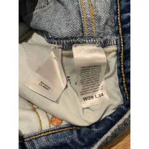 Lucky Brand Mens Medium Wash Straight Leg Distressed Jeans Size W29 L34 thumbnail 3