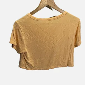 American Eagle Soft‎ & Sexy Peach Orange Short Sleeve Crop Top Tee XS thumbnail 4