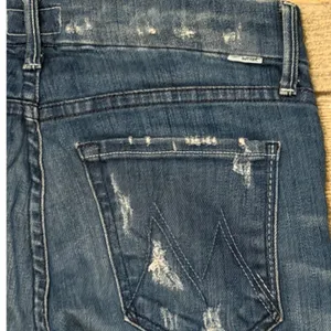 Mother The Looker Hillbilly Heart Skinny Jeans Low Rise Fray Hem‎ USA Size 26 thumbnail 11