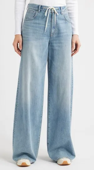 Madewell Superwide Leg Drawstring Jeans NWT thumbnail 1