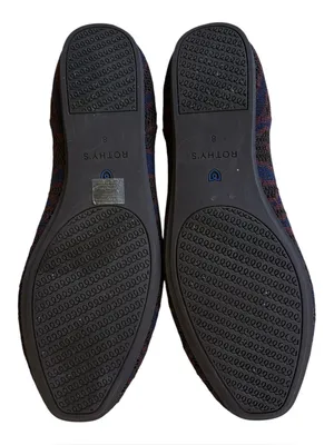 EUC Rothy’s Sapphire Zebra Square Toe Flats Size 8 thumbnail 9
