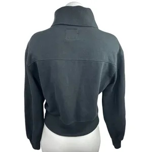 Abercrombie & Fitch Black Half Zip Soft Collared Pullover Sweatshirt Top Size XS thumbnail 2