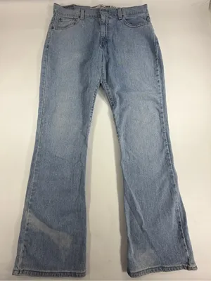 Levis 515 Bootcut Jeans Y2K Light Wash Mid Rise‎ Stretch Denim Blue Womens 12 thumbnail 1