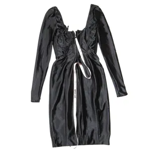NWT House Of CB Grazia in Black Disco Satin Corset Fitted Mini Dress S Plus Cup thumbnail 12