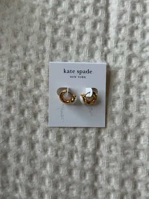 Kate Spade Gold Heart Earrings thumbnail 3