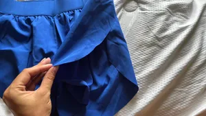 Blue Flowy Athletic Shorts Size M thumbnail 3