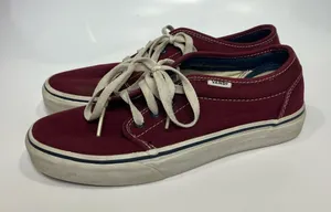 Vans maroon lace up sneakers unisex sizing men’s size‎ 7 women’s size 8.5 casual thumbnail 1