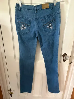 NWOT Embellished Blue Women’s Jeans - Stylish thumbnail 6