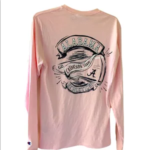 Champion University of Alabama Long Sleeve Tee Cotton Shirt Women Small Football thumbnail 10