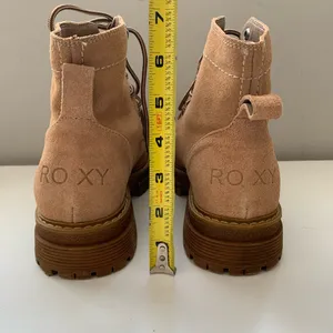 Roxy Work It size 7 brown lace-up leather boots thumbnail 4