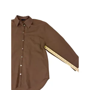 ZARA Brown Long Sleeve Button Down Shirt Size XS thumbnail 7