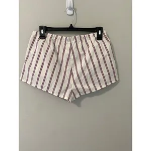 New American Eagle Striped Pajama Shorts Women's Size XS Lounge Sleep thumbnail 3