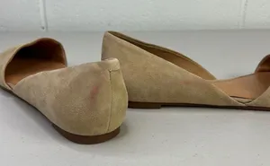J. Crew Zoe sueded d'Orsay flats Sz10.5 Tan F5310 color saddle slip on pointed thumbnail 9