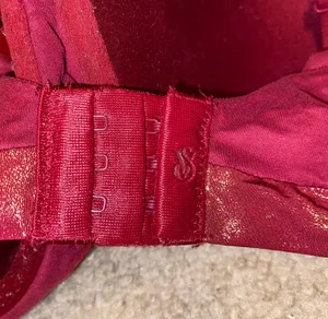 Red Victoria’s Secret Lined Demi bra thumbnail 3