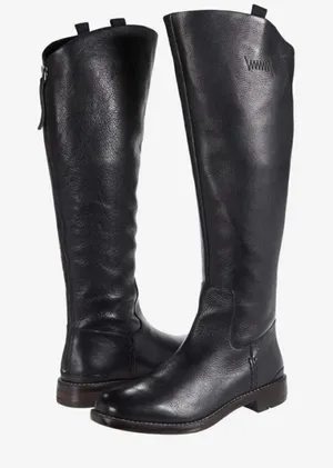Franco Sarto‎ Meyer Black Leather Knee High Boots Size 6 thumbnail 1
