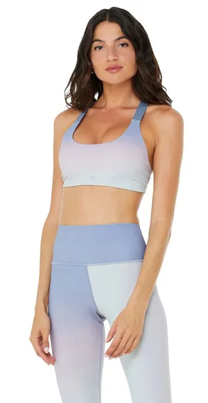 ALO set sports bra leggings vapor take charge high waist gradient dusk ombre thumbnail 1