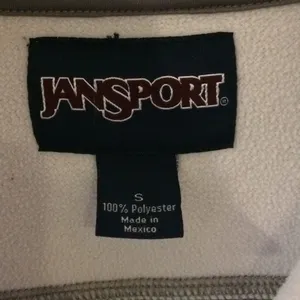 Jansport Breckenridge CO 1/4 Zip Fleece Pullover S Thumb Holes‎ thumbnail 4