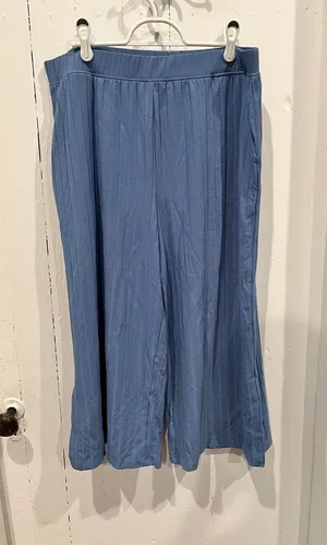 Cuddl Duds Blue Loose Pajama Sleep Pants size large thumbnail 1