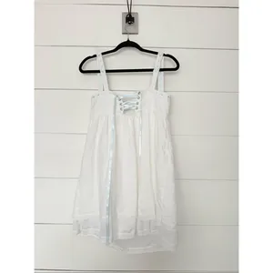 Strangers & Lovers Women’s Medium White Corset Back Sweetheart Neckline Dress thumbnail 5