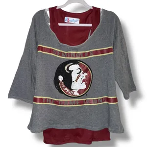 E5 College Classics Florida State Seminoles layered bling top thumbnail 1