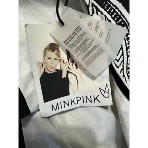 MINKPINK Highest Tower Embellished Mini‎ Dress Sequins Black Neon Lime Size S thumbnail 8