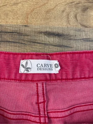 Carve Designs Oahu Raw Hem Corduroy Shorts Watermelon Women’s thumbnail 3