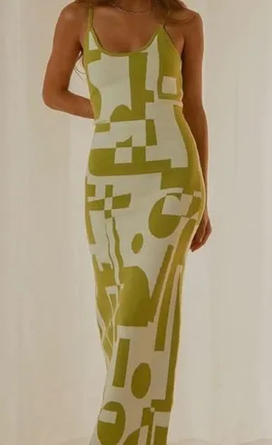 Print Maxi Dress White thumbnail 6