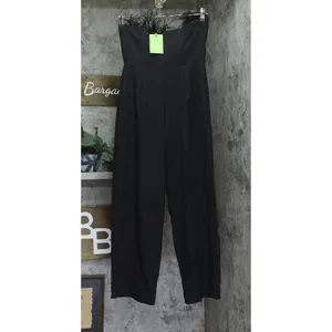 Sam Edelman Women's Strapless Feather-Trim Jumpsuit 40H144-S4 Black 6 thumbnail 2